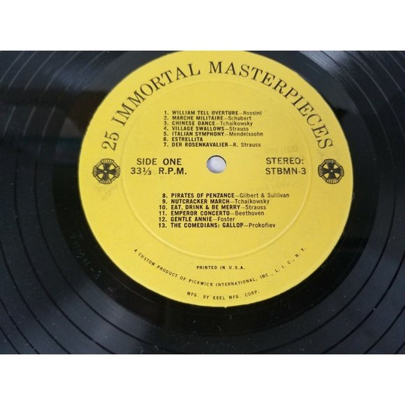 Various – 25 Immortal Masterpieces (Vinyl LP) Clas. Comp Feat. Brahms etc. - Picture 4 of 6
